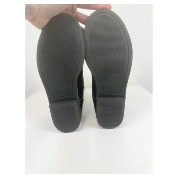 Kenneth Cole Girls Heart Treat 2 Fashion Black Patent Leather Boots Size 5 - Picture 4 of 6